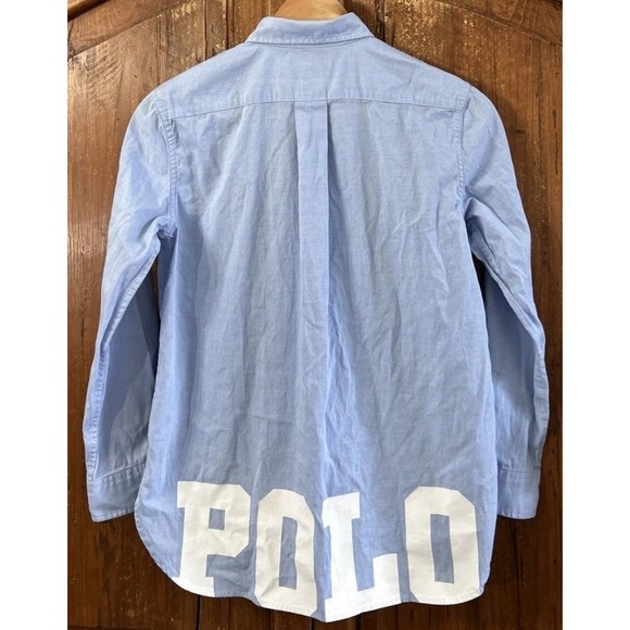 Polo Ralph Lauren Other - Rare Boys Ralph Lauren Long Sleeve Spelllout Button Down Shirt Sz 12
